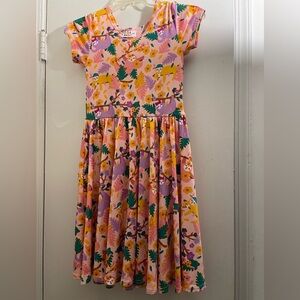 Dot Dot Smile sloth cap sleeve dress